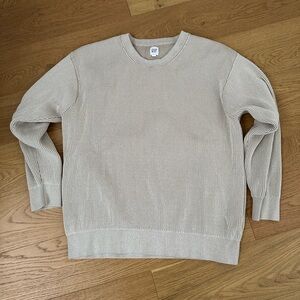 Gap fisherman knit sweater xl cream